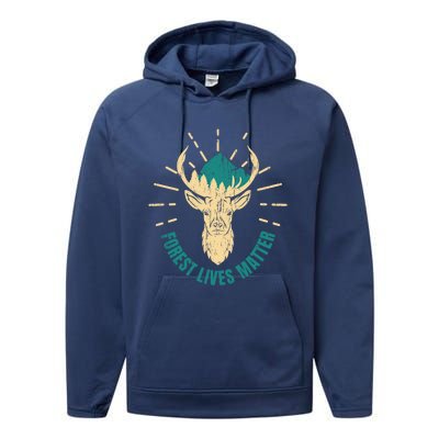 Forest Ranger Wild Life Mother Earth Cool Gift Performance Fleece Hoodie