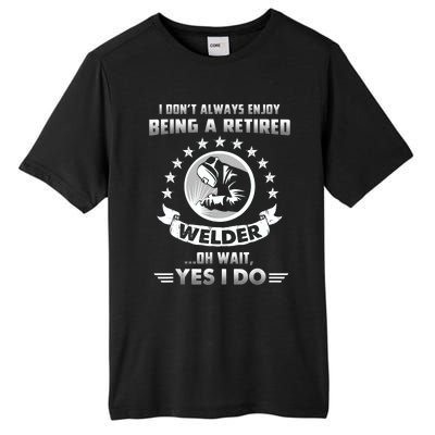 Funny Retired Welder Retirement Gift Tall Fusion ChromaSoft Performance T-Shirt