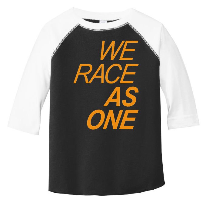 Formula Racing We Race As One Rainbow 2020 Circuits Sport Toddler Fine Jersey T-Shirt