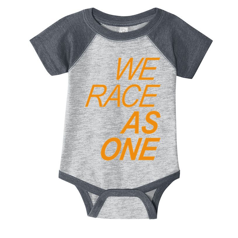 Formula Racing We Race As One Rainbow 2020 Circuits Sport Infant Baby Jersey Bodysuit