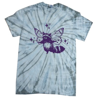 Flying Raccoon With Butterfly Wings Vintage Tie-Dye T-Shirt