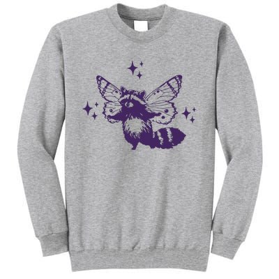 Flying Raccoon With Butterfly Wings Vintage Tall Sweatshirt