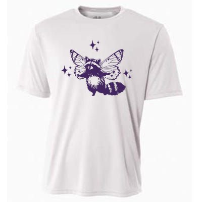 Flying Raccoon With Butterfly Wings Vintage Cooling Performance Crew T-Shirt