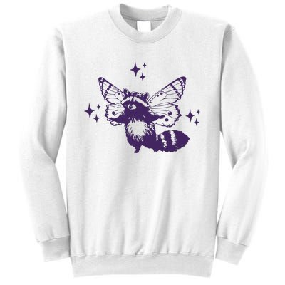 Flying Raccoon With Butterfly Wings Vintage Sweatshirt