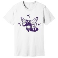 Flying Raccoon With Butterfly Wings Vintage Premium T-Shirt