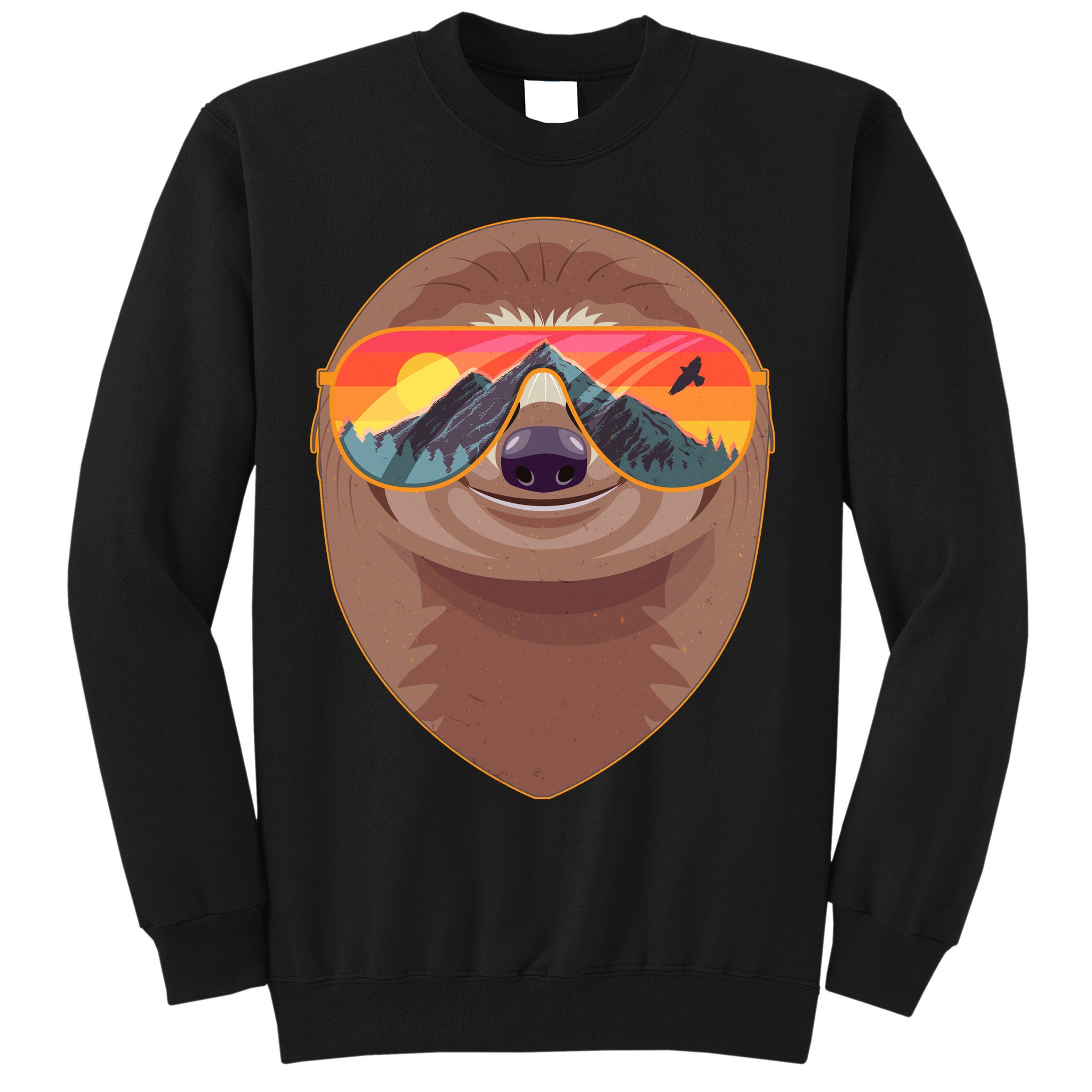Funny Retro Wilderness Sloth Sweatshirt