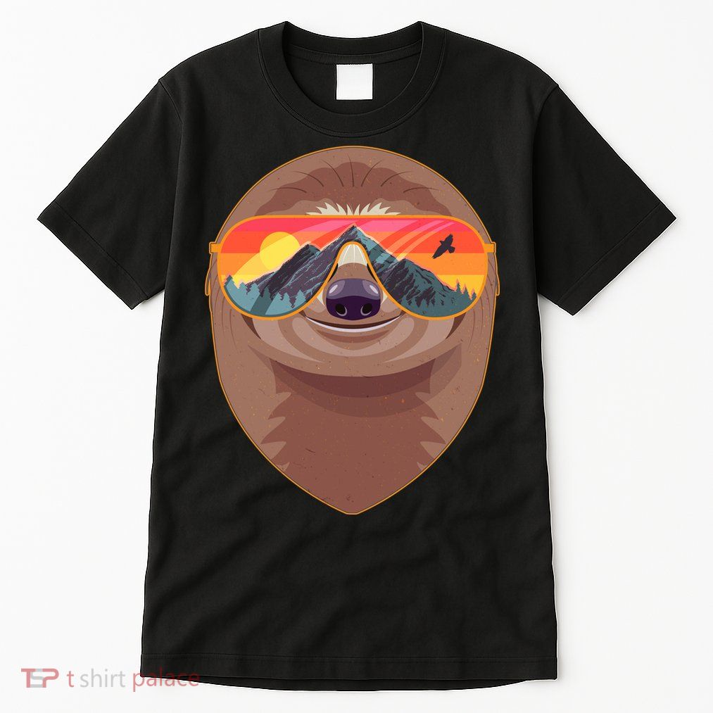 Funny Retro Wilderness Sloth Tall T-Shirt