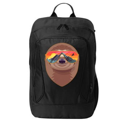 Funny Retro Wilderness Sloth City Backpack