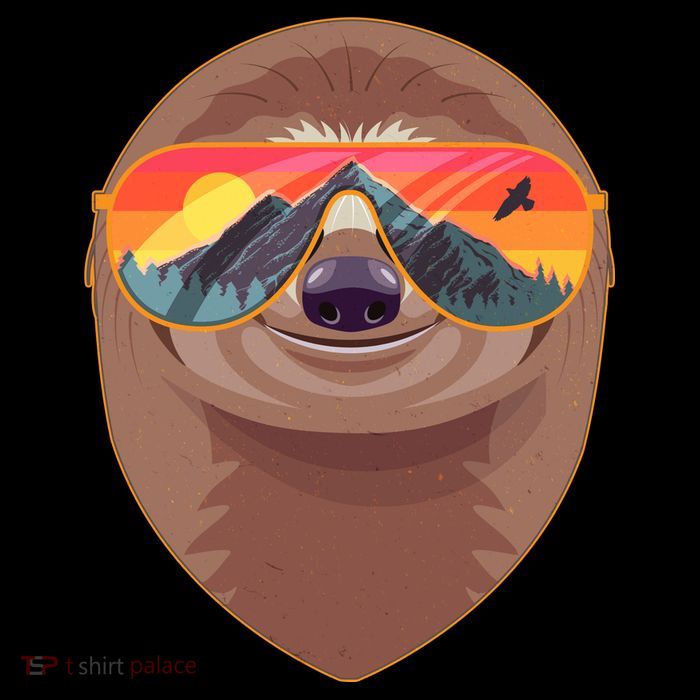 Funny Retro Wilderness Sloth Baby Bodysuit
