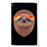 Funny Retro Wilderness Sloth Golf Towel