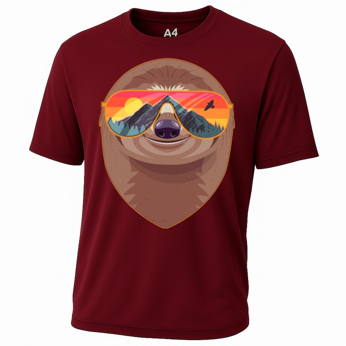 Funny Retro Wilderness Sloth Performance Shirt