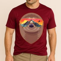 Funny Retro Wilderness Sloth Performance Shirt
