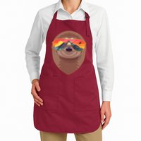 Funny Retro Wilderness Sloth Apron