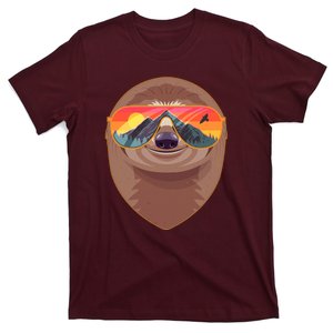 Funny Retro Wilderness Sloth T-Shirt