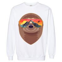 Funny Retro Wilderness Sloth Garment-Dyed Sweatshirt