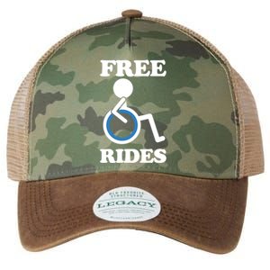 Free Rides Wheelchair Gift Legacy Tie Dye Trucker Hat