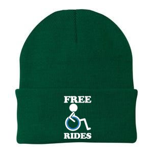 Free Rides Wheelchair Gift Knit Cap Winter Beanie