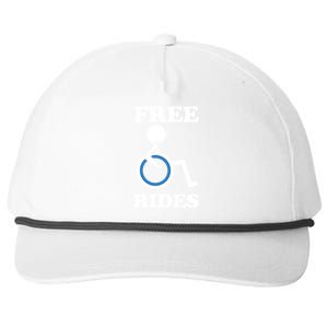 Free Rides Wheelchair Gift Snapback Five-Panel Rope Hat