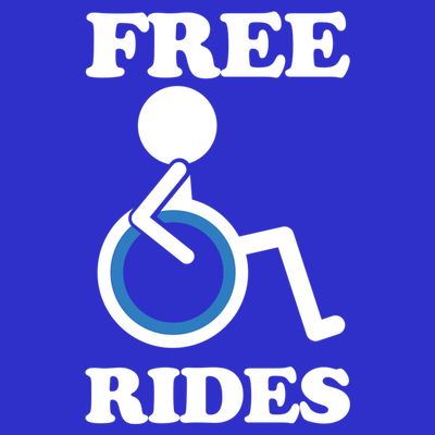 Free Rides Wheelchair Gift T-Shirt