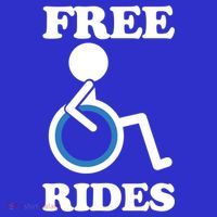 Free Rides Wheelchair Gift T-Shirt