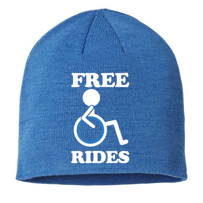 Free Rides Wheelchair Gift Sustainable Beanie