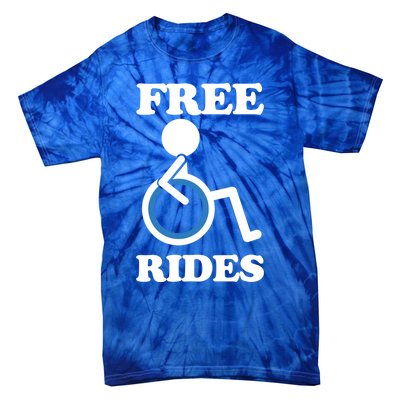 Free Rides Wheelchair Gift Tie-Dye T-Shirt