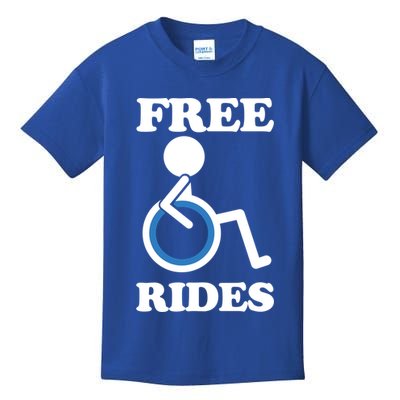 Free Rides Wheelchair Gift Kids T-Shirt