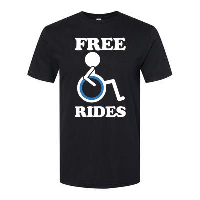 Free Rides Wheelchair Gift Softstyle® CVC T-Shirt