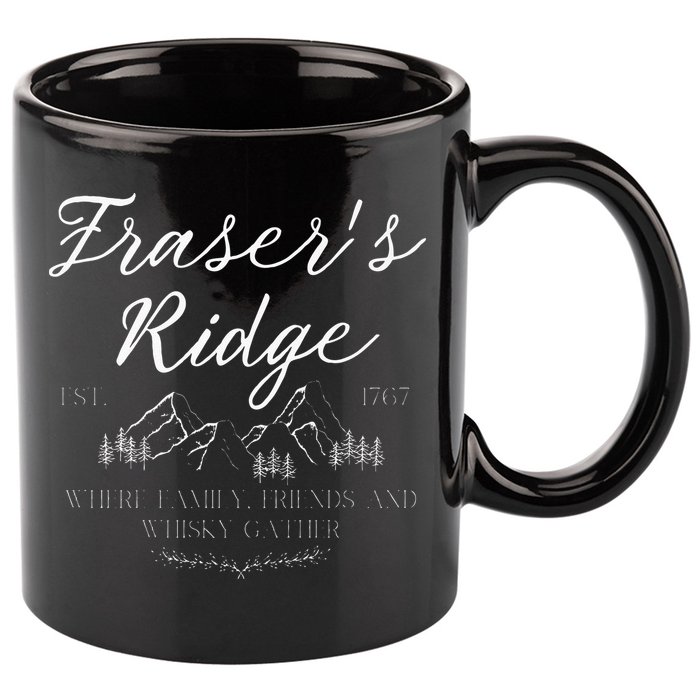 Frasers Ridge Where Friends Family And Whisky Gather 11oz C Handle Ceramic Mug