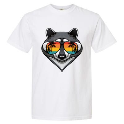 Funny Raccoon With Sunglasses Fun Retro Raccoon Animal Lover Garment-Dyed Heavyweight T-Shirt