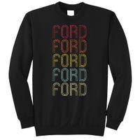 F.O.R.D Retro Wordmark Pattern Vintage Personalized 70s Sweatshirt