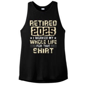 Funny Retirementi Worked My Whole Life For This Ladies PosiCharge Tri-Blend Wicking Tank