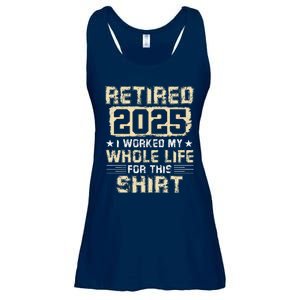 Funny Retirementi Worked My Whole Life For This Ladies Essential Flowy Tank