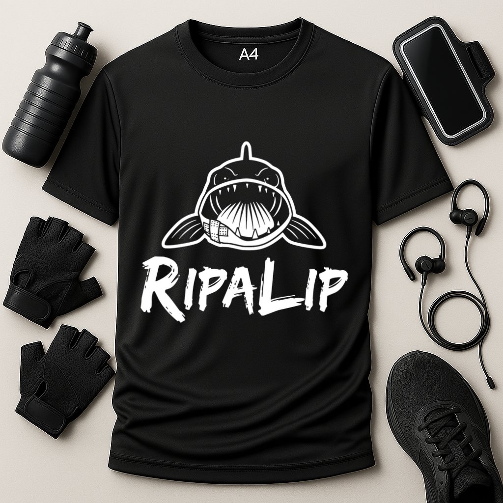 Funny RipaLip Walleye Fishing Performance Shirt