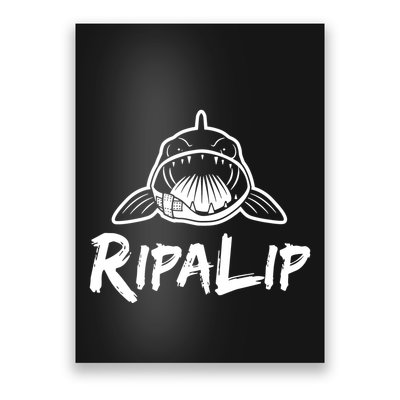 Funny RipaLip Walleye Fishing Poster