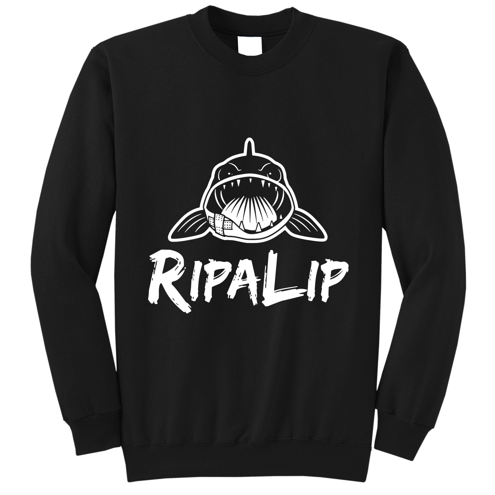 Funny RipaLip Walleye Fishing Tall Sweatshirt