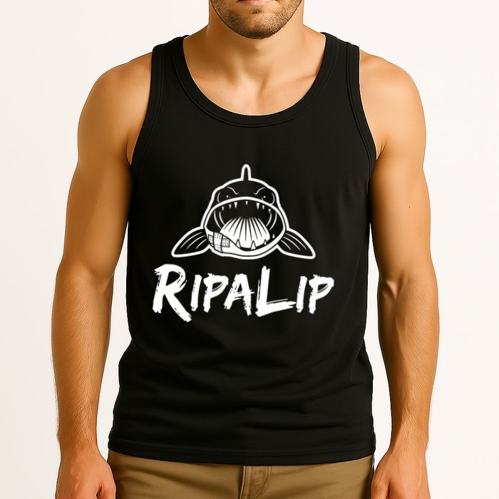 Funny RipaLip Walleye Fishing Tank Top