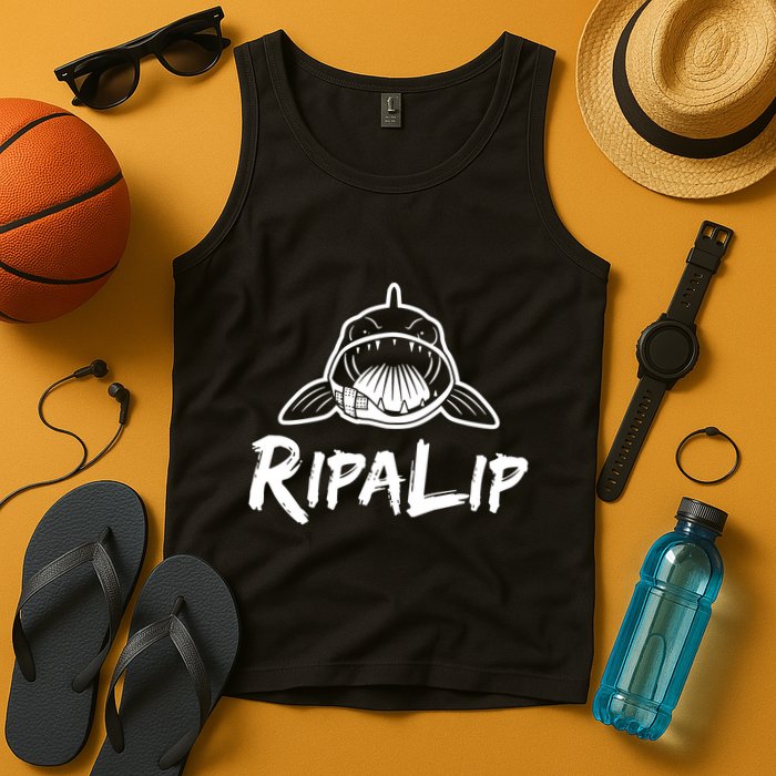 Funny RipaLip Walleye Fishing Tank Top
