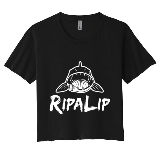 Funny RipaLip Walleye Fishing Crop Top