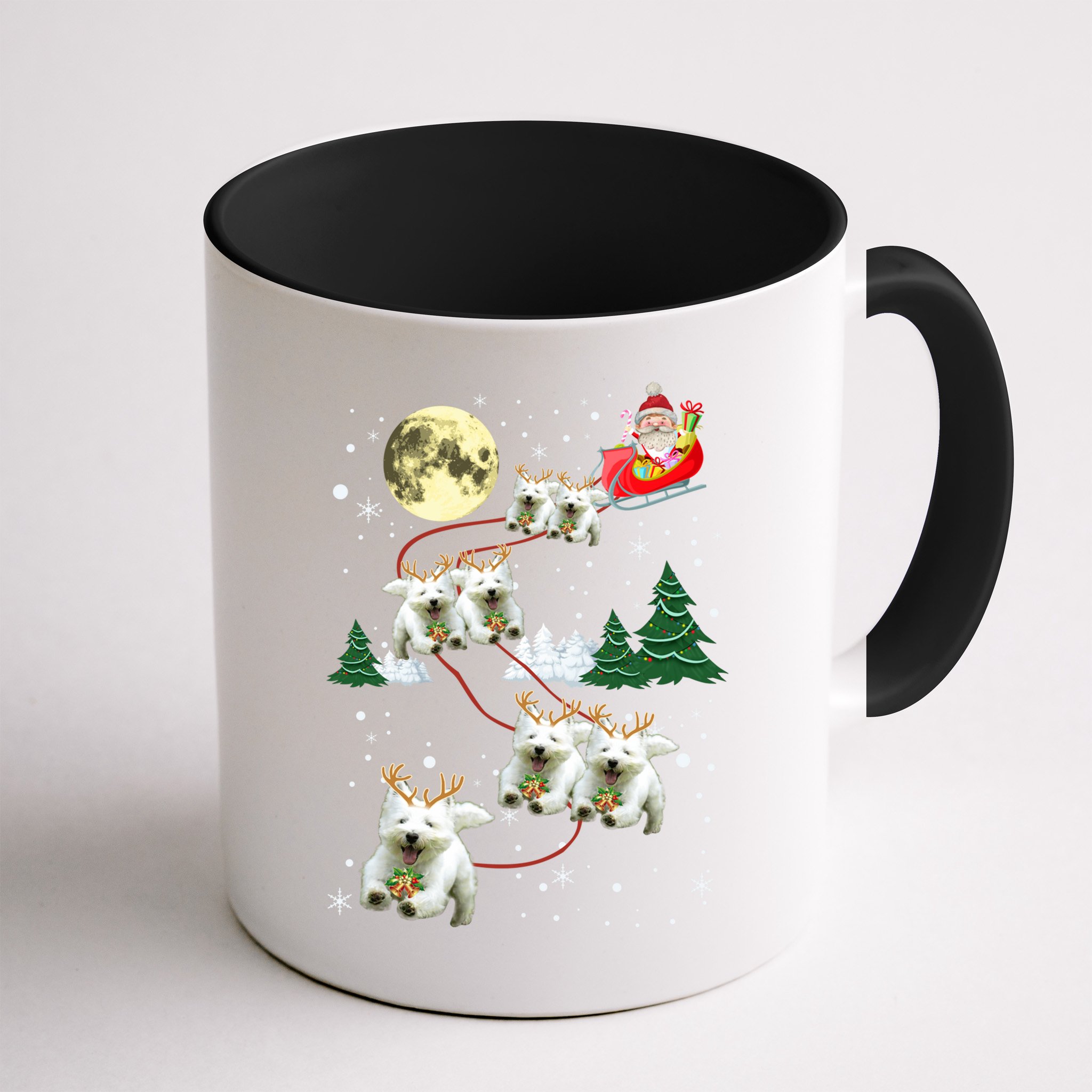 Funny Reindeer Westie Xmas Christmas Dog Lovers Gift Mug