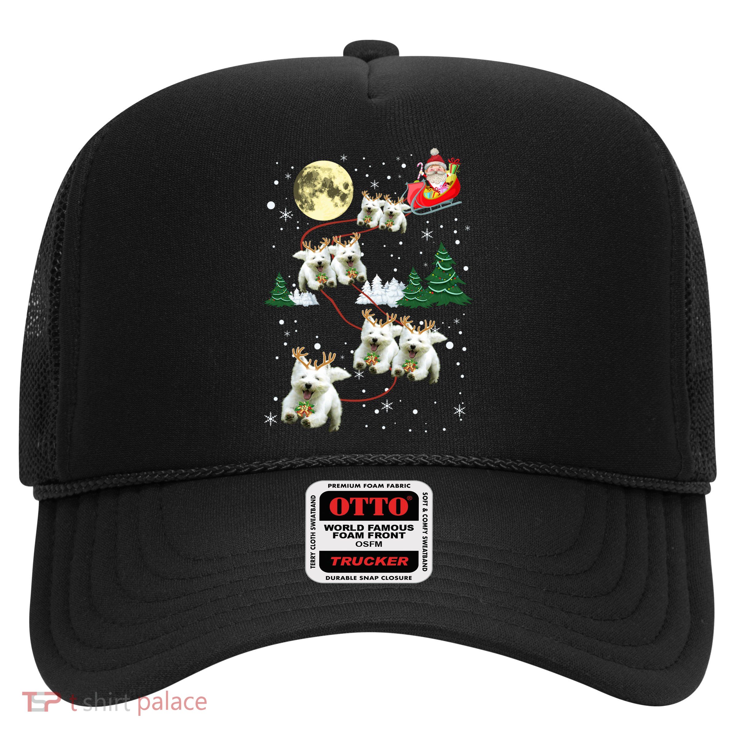 Funny Reindeer Westie Xmas Christmas Dog Lovers Gift Trucker Hat