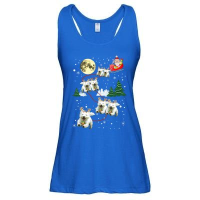 Funny Reindeer Westie Xmas Christmas Dog Lovers Gift Ladies Essential Flowy Tank