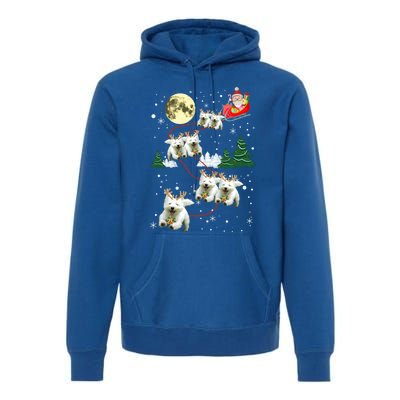 Funny Reindeer Westie Xmas Christmas Dog Lovers Gift Premium Hoodie