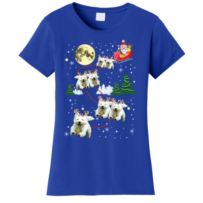 Funny Reindeer Westie Xmas Christmas Dog Lovers Gift Women's T-Shirt