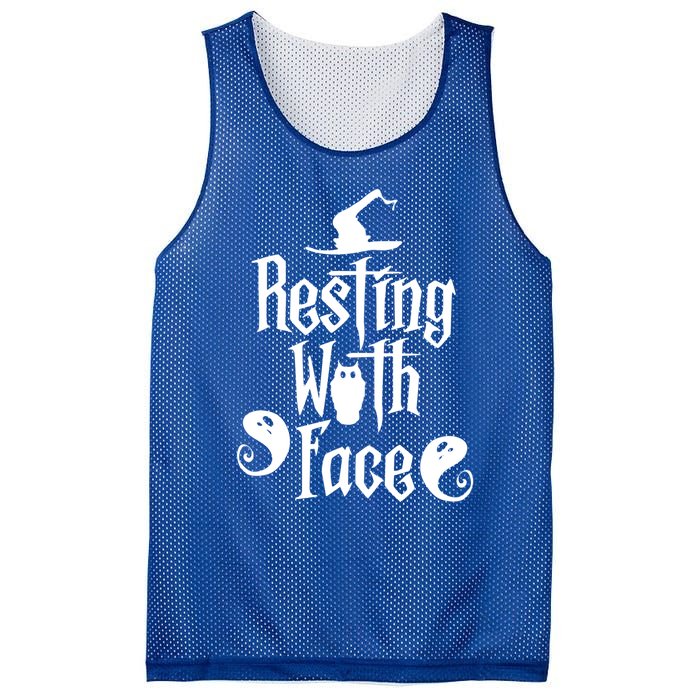 Funny Resting Witch Face Witch Halloween Gift Mesh Reversible Basketball Jersey Tank