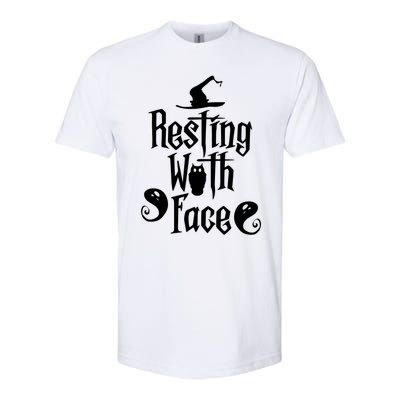 Funny Resting Witch Face Witch Halloween Gift Softstyle CVC T-Shirt