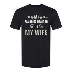 Funny Realtor Wife Husbandquotes Father's Day wife partner Softstyle CVC T-Shirt