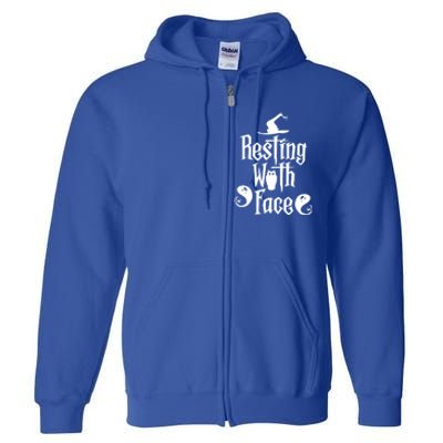 Funny Resting Witch Face Witch Halloween Gift Full Zip Hoodie