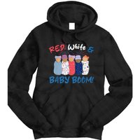 Funny Red White And Baby Boom Happy 4th Of July Nicu Nurse Tie Dye Hoodie