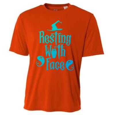 Funny Resting Witch Face Witch Halloween Gift Cooling Performance Crew T-Shirt